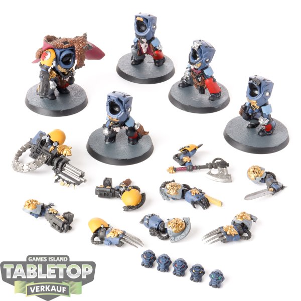 Space Wolves - 5 Wolf Guard Terminator - bemalt