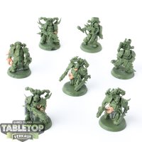 Death Guard - 7 x Plague Marines - teilweise bemalt