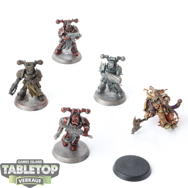 Chaos Space Marines - 5 x Chosen klassisch - teilweise bemalt