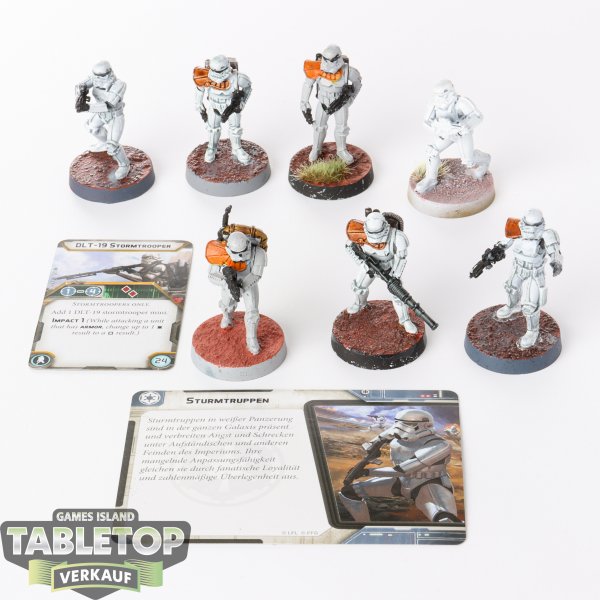 Galaktisches Imperium - 7 Stormtroopers - bemalt