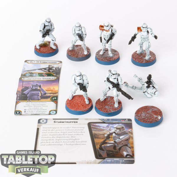 Galaktisches Imperium - 7 Stormtroopers - bemalt