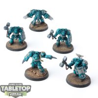 Space Marines - 5 x Terminator Assault Squad - bemalt