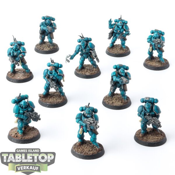 Space Marines - 10 x Primaris Infiltrators - bemalt