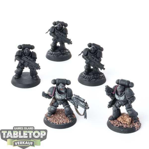 Space Marines - 5 x Primaris Intercessors - teilweise bemalt