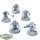 Horus Heresy - 5 x Sons of Horus Justaerin Terminators - teilweise bemalt