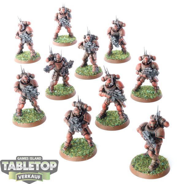 Space Marines - 10x Primaris Infiltrators - teilweise bemalt