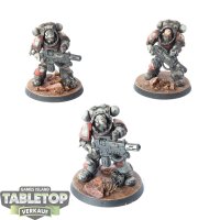 White Scars - 3x Primaris Eradicators - bemalt