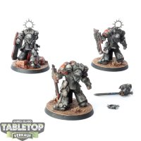 White Scars - 3x Bladeguard Veterans - bemalt