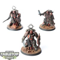 White Scars - 3x Bladeguard Veterans - bemalt