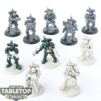 Space Marines - 10 Primaris Infiltrators - teilweise bemalt