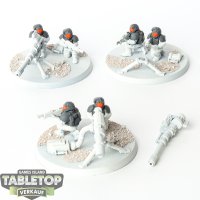 Astra Militarum - 3 Cadian Heavy Weapon Teams klassisch -...