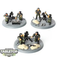 Astra Militarum - 3 Cadian Heavy Weapon Teams klassisch -...