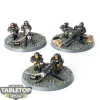 Astra Militarum - 3 Cadian Heavy Weapon Teams klassisch -...