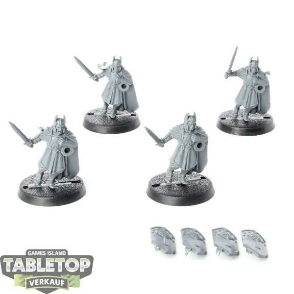 HdR Figuren - Gut - 4 Warriors of Númenor - unbemalt