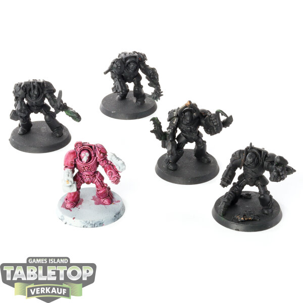 Chaos Space Marines - 5 Chaos Terminator Squad klassisch - grundiert