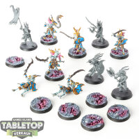 Disciples of Tzeentch - 10 Tzaangors - teilweise bemalt