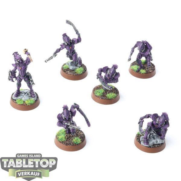 Craftworlds - 6x Shadow Hunters Squad - bemalt