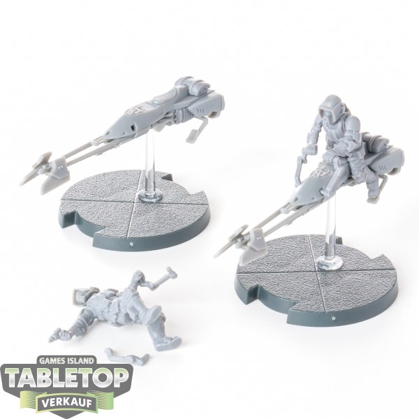 Galaktisches Imperium - 2 x 74-Z Speeder Bikes - unbemalt