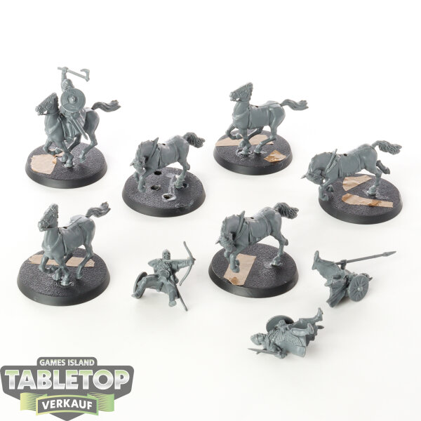 HdR Figuren - Gut - 6x Riders of Rohan- 2x Reiter fehlen - unbemalt