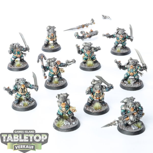 Kharadron Overlords - 10 Arkanaut Company - bemalt