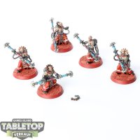 Adeptus Mechanicus - 5 Fulgurite Electro-Priests - bemalt