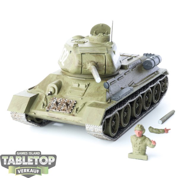 Bolt Action - T34/85 Medium Tank - Teil abgebrochen - teilweise bemalt