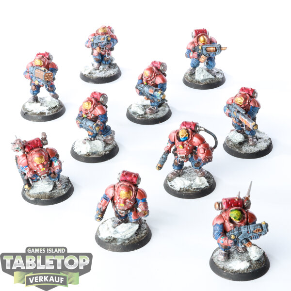 Leagues of Votann - 10 Hearthkyn Warriors - bemalt