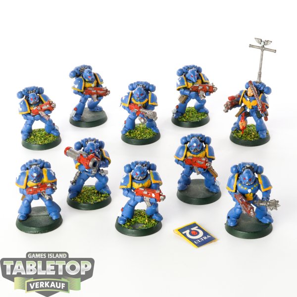 Space Marines - 10 x Tactical Squad klassisch - bemalt