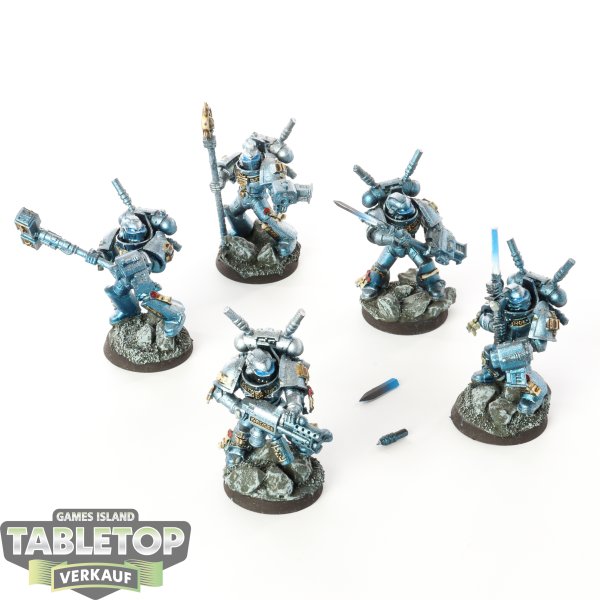 Grey Knights - 5x Grey Knights Interceptor Squad - bemalt