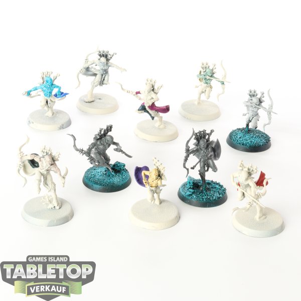 Idoneth Deepkin - 10x Namarti Reavers - teilweise bemalt
