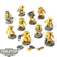 Imperial Fists - 10 klassische Marines - teilweise bemalt