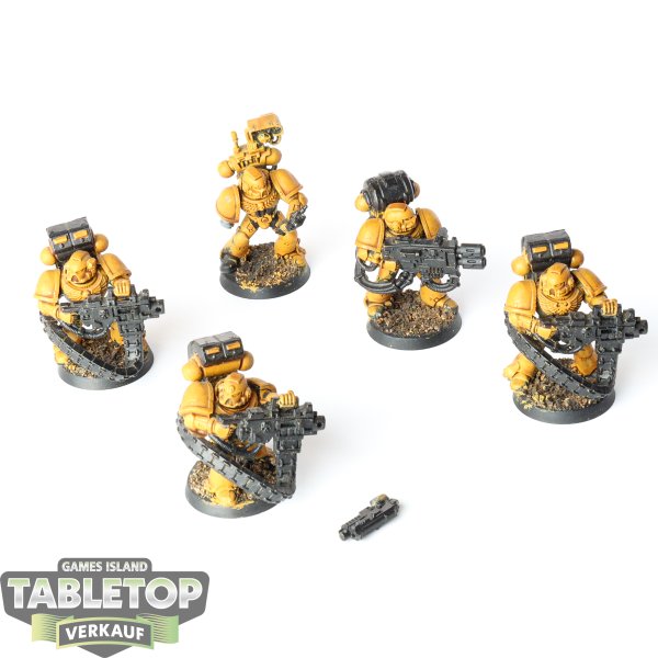 Space Marines - 5 Devastators klassisch - teilweise bemalt