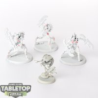 Necrons - 3 x Skorpekh Destroyers - teilweise bemalt