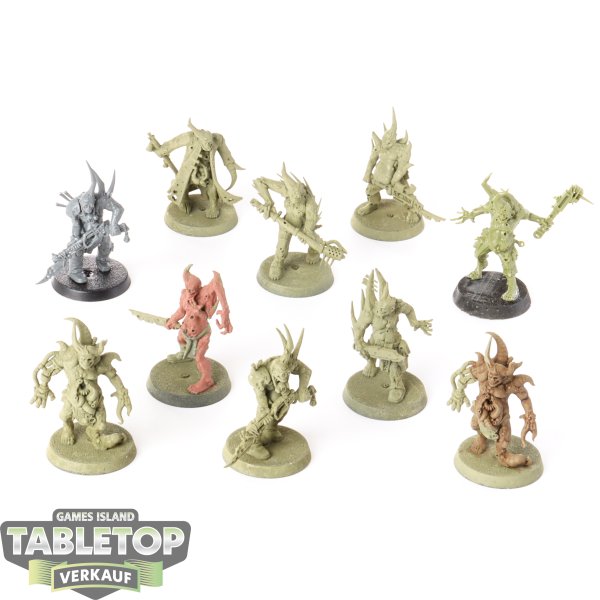 Death Guard - 10 x Poxwalkers - teilweise bemalt