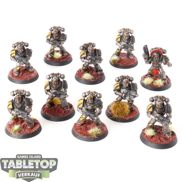 Chaos Space Marines - 10x Chaos Space Marines - bemalt