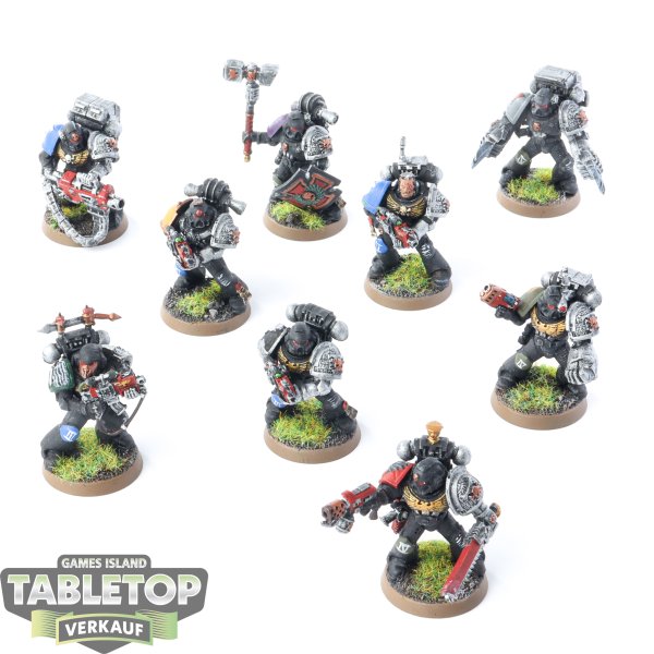 Deathwatch - 9x Deathwatch Veterans (Classic) - bemalt