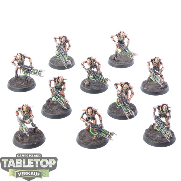 Necrons - 10x Necron Warriors - bemalt
