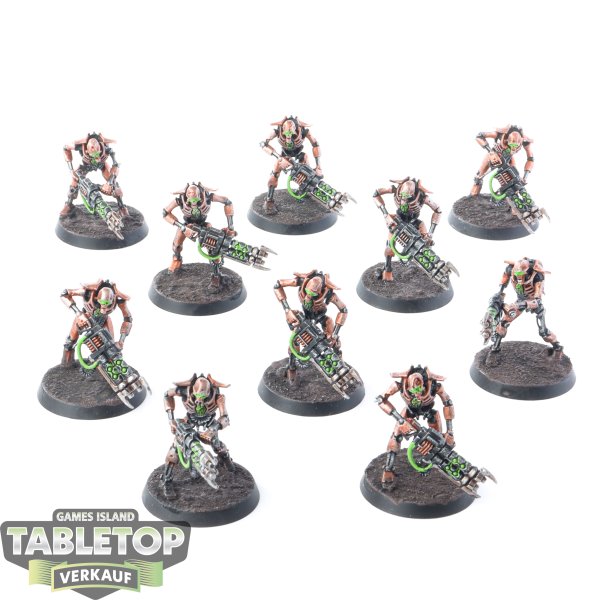Necrons - 10x Necron Warriors - bemalt