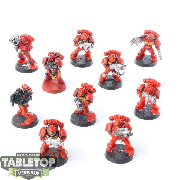 Space Marines - 10x Tactical Marines (Classic) - teilweise bemalt