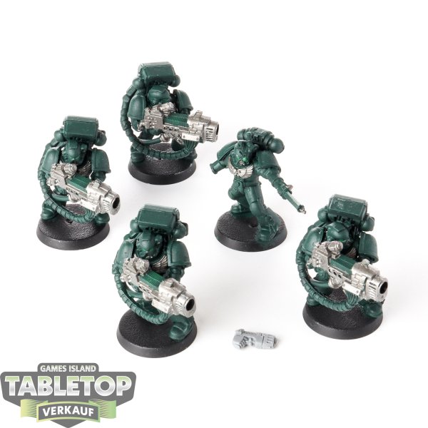 Space Marines - 5 x Devastator Squad - teilweise bemalt