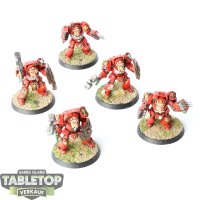 Blood Angels - 5 Assault Terminators - bemalt