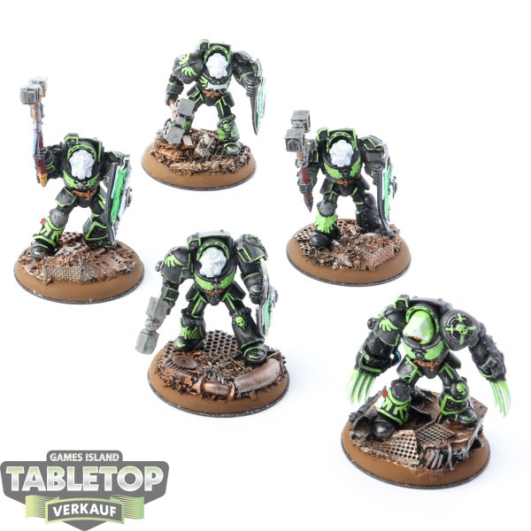 Dark Angels - 5x Terminator Assault Squad - bemalt