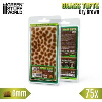 Green Stuff World - Static Grass Tufts 6 mm - Dry Brown