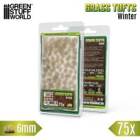 Green Stuff World - Static Grass Tufts 6 mm - Winter White