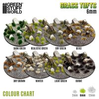 Green Stuff World - Static Grass Tufts 6 mm - Winter White