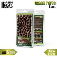 Green Stuff World - Static Grass Tufts 6 mm - Burnt Brown