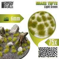 Green Stuff World - Static Grass Tufts 6 mm - Light Green