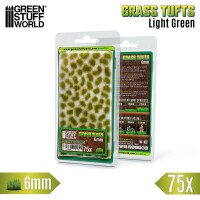 Green Stuff World - Static Grass Tufts 6 mm - Light Green