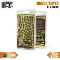 Green Stuff World - Static Grass Tufts 12 mm - Dry Green