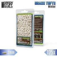 Green Stuff World - Static Grass Tufts 2 mm - Winter White